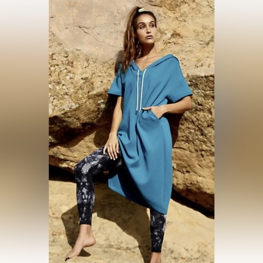 Free People Movement Trail Traveled Hoodie Maxi Midi Dress Size Medium
